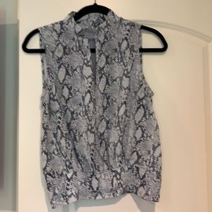 Frame snake print blouse